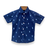 Half Sleeves Polo Shirt Navy Blue